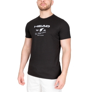 Camisetas de Tenis Hombre Head Flash Camiseta  Black 811512BK