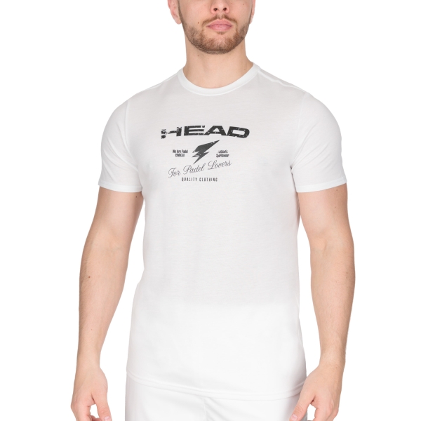 Maglietta Tennis Uomo Head Head Flash TShirt  White  White 811512WH