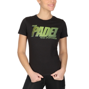 Women`s Tennis T-Shirts and Polos Head Logo TShirt  Black 814832BK
