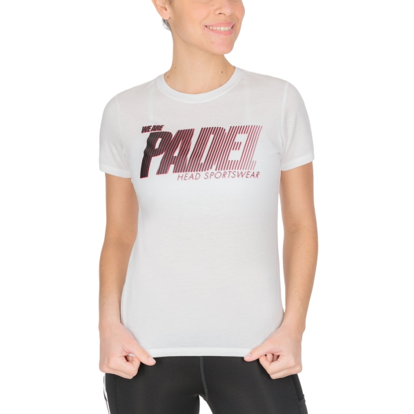 Camisetas y Polos de Tenis Mujer Head Logo Camiseta  White 814832WH