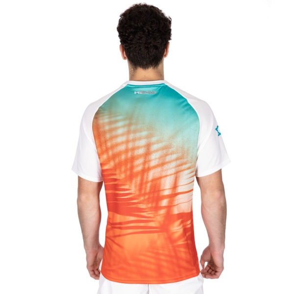 Head Melbourne Camiseta - Tangerine/Petrol