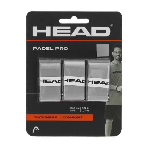 Accesorios Padel Head Padel Pro x 3 Sobregrip  Grey 285111 GR