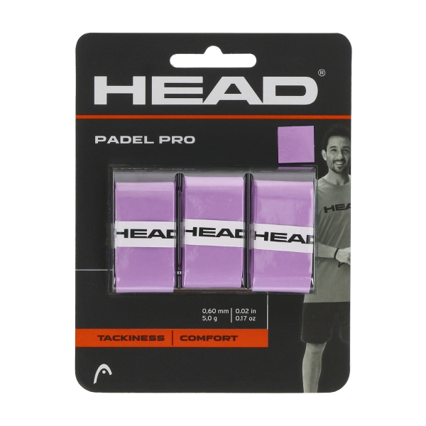 Padel Accessories Head Padel Pro x 3 Overgrip  Pink 285111 PK