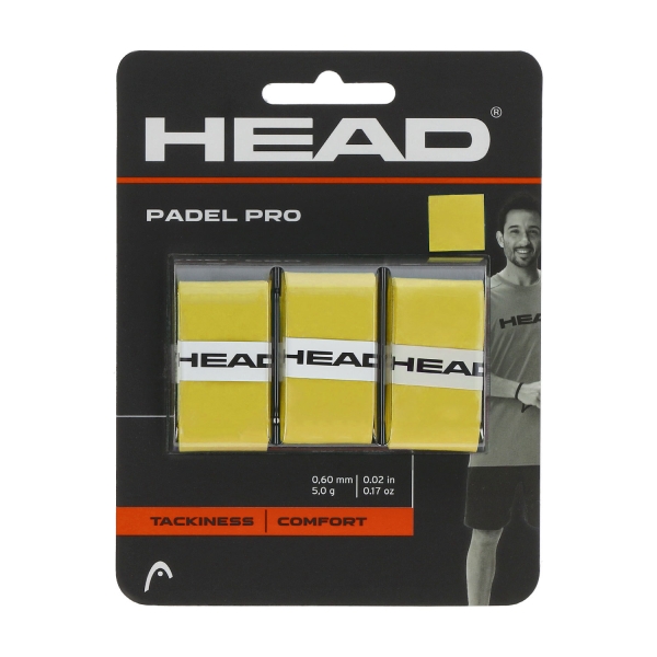 Accesorios Padel Head Padel Pro x 3 Sobregrip  Yellow 285111 YW