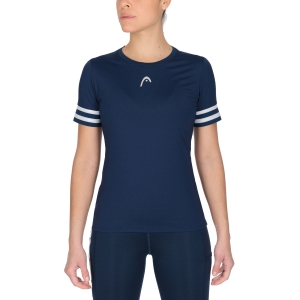 Camisetas y Polos de Tenis Mujer Head Performance Logo Camiseta  Dark Blue 814332DB