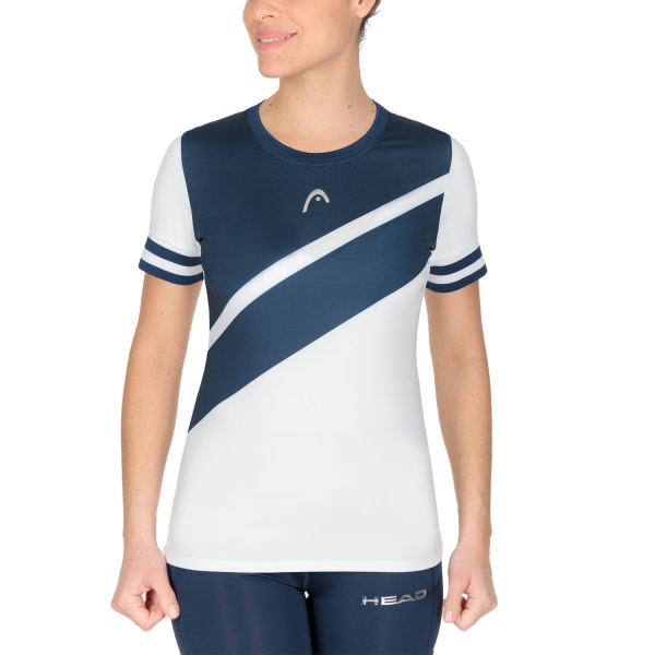 Camisetas y Polos de Tenis Mujer Head Performance Logo Camiseta  White/Print 814332WHXR