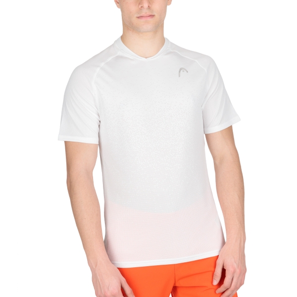 Men's Tennis Shirts Head Performance TShirt  White 811272WH