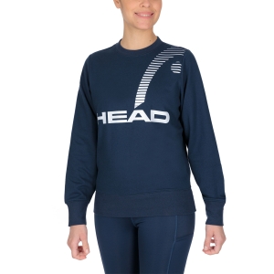 Women's Tennis Shirts and Hoodies Head Rally Sweatshirt  Dark Blue 814601DB