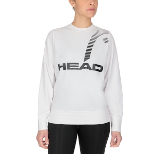 Women's Tennis Shirts and Hoodies Head Rally Sweatshirt  White 814601WH