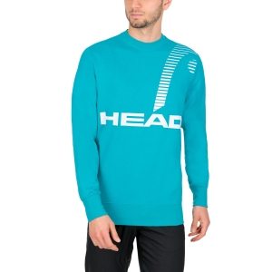 Men's Tennis Shirts and Hoodies Head Rally Sweatshirt  Petrol 811321PT
