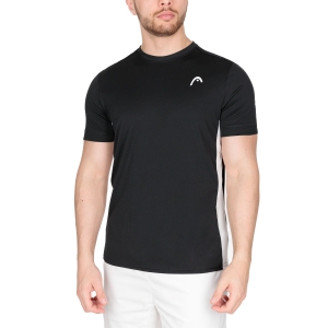 Men's Tennis Shirts Head Slice TShirt  Black/White 811412BKWH