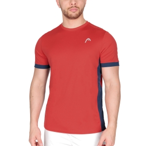 Men's Tennis Shirts Head Slice TShirt  Red/Dark Blue 811412RDDB