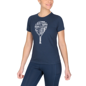 Women`s Tennis T-Shirts and Polos Head Typo TShirt  Dark Blue 814522DB