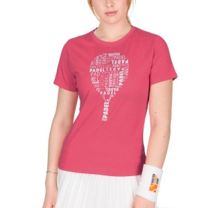Women`s Tennis T-Shirts and Polos Head Typo TShirt  Magenta 814522MA