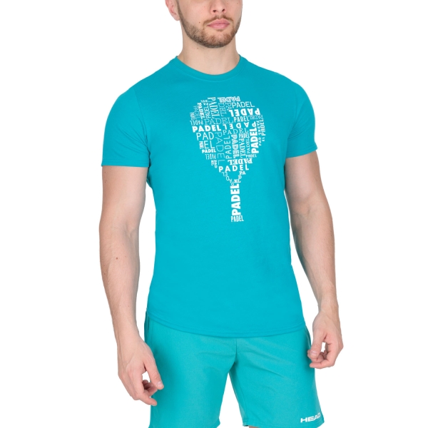 Head Typo Camiseta de Padel Hombre - Petrol