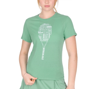 Women`s Tennis T-Shirts and Polos Head Typo Graphic TShirt  Nile Green 814512NG