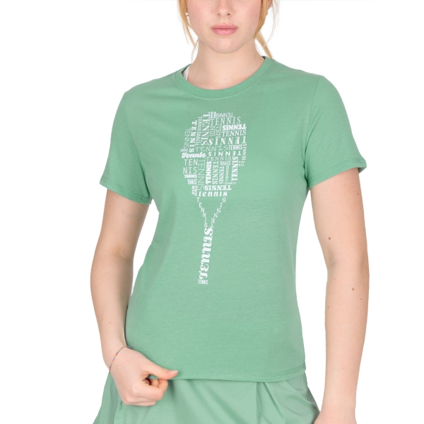 Camisetas y Polos de Tenis Mujer Head Typo Graphic Camiseta  Nile Green 814512NG