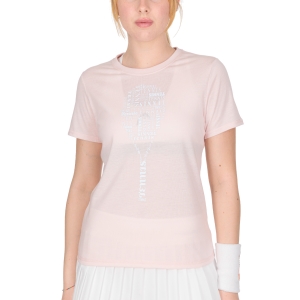 Women`s Tennis T-Shirts and Polos Head Typo Graphic TShirt  Rose 814512RS
