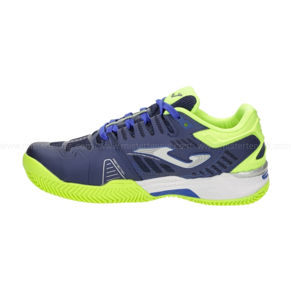 Joma Slam WPT Scarpe da Padel Bambini - Navy/Green Fluor