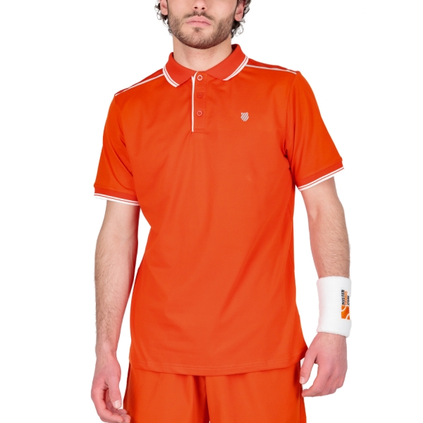 Men's Tennis Polo KSwiss Hypercourt 4 Polo  Spicy Orange 105801849
