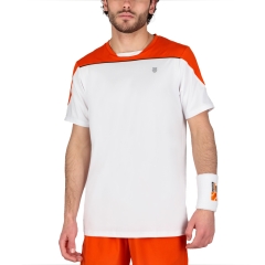 Imitatie omroeper Yoghurt K-Swiss Hypercourt Block Crew 3 Men's Tennis T-Shirt - White