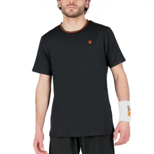 Men's Tennis Shirts KSwiss Hypercourt Mesh Crew TShirt  Jet Black 105803014