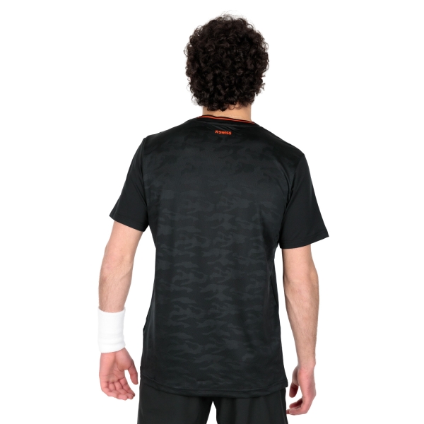 K-Swiss Hypercourt Mesh Crew T-Shirt - Jet Black