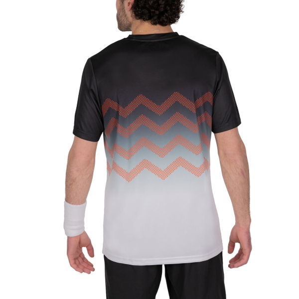 K-Swiss Hypercourt Print Crew 2 T-Shirt - Jet Black/White