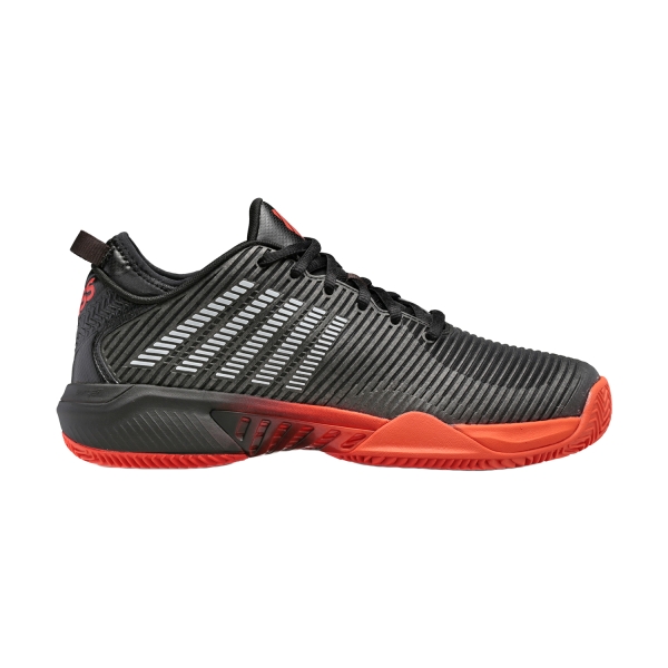 Men`s Tennis Shoes KSwiss Hypercourt Supreme Clay  Asphalt/Jet Black/Spicy Orange 06617061M