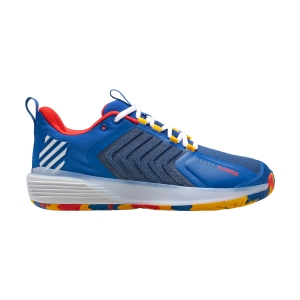 Men`s Tennis Shoes KSwiss Ultrashot 3  Classic Blue/Berry Red/Lemon 06988442M