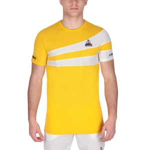 Camisetas de Tenis Hombre Le Coq Sportif Performance Logo Camiseta  Lemon Chrome 2210052