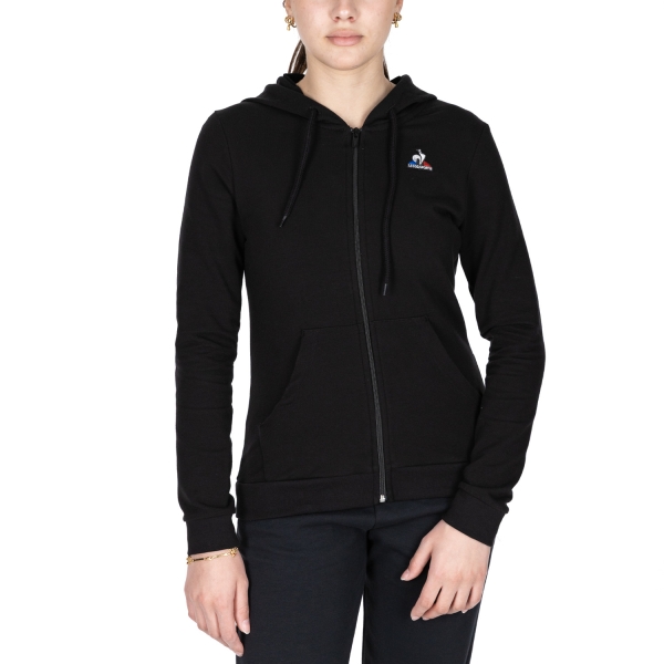 Women's Tennis Shirts and Hoodies Le Coq Sportif Essentiels Logo Hoodie  Black 2210516