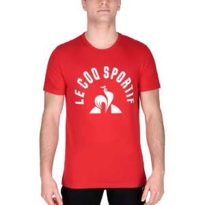 Camisetas de Tenis Hombre Le Coq Sportif Graphic Camiseta  Rouge Electro/New Optical White 2210559