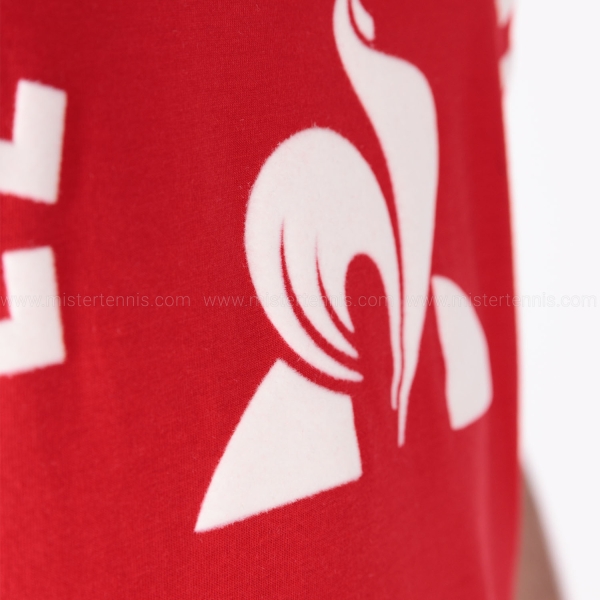 Le Coq Sportif Graphic Camiseta - Rouge Electro/New Optical White