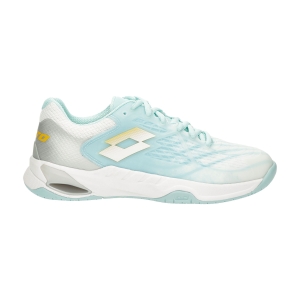Women`s Tennis Shoes Lotto Mirage 100 Speed  All White/Saffron/Blue Paradise 2107398T3