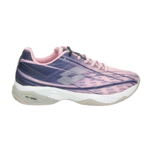 Women`s Tennis Shoes Lotto Mirage 300 Clay  Pink 243C/All White/Navy Blue 2107408SY