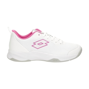 Women`s Tennis Shoes Lotto Mirage 600 All Round  All White/Wild Orchid 2159208FU