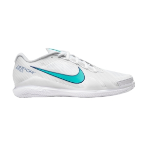 Men`s Tennis Shoes Nike Court Air Zoom Vapor Pro Clay  White/Dynamic Turquoise/Light Bone CZ0219141