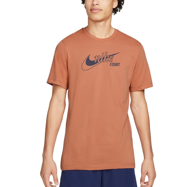 Men's Tennis Shirts Nike Court Swoosh TShirt  Madder Root DD8376827
