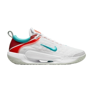Scarpe Tennis Uomo Nike Court Zoom NXT HC  White/Washed Teal/Light Silver DH0219136