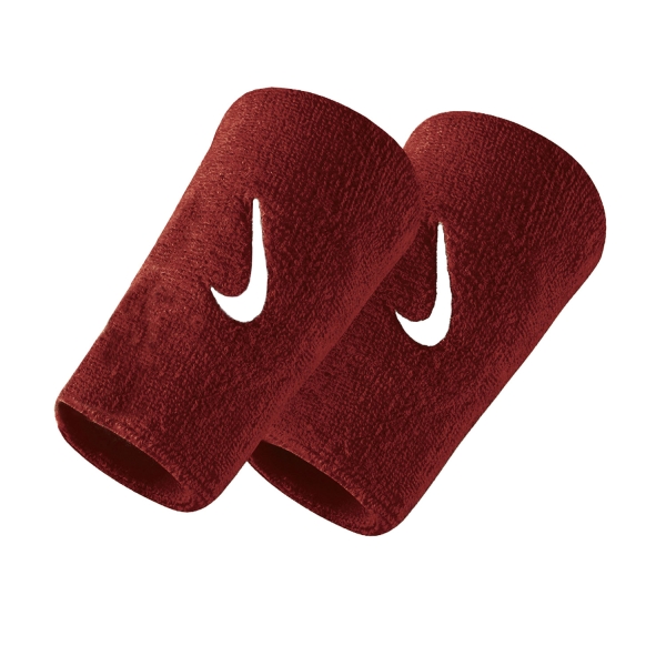 Muñequeras Tenis Nike Logo Dry Munequeras Largas  Red/White N.NN.05.601.OS