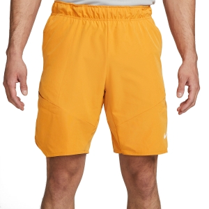 Pantaloncini Tennis Uomo Nike DriFIT Advantage 9in Pantaloncini  Light Curry/White DD8331738