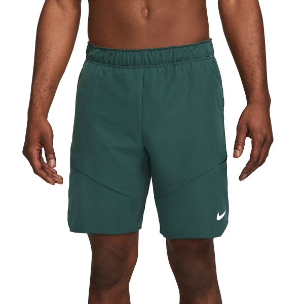 Nike Dri FIT Advantage 9in Men s Tennis Shorts Pro Green White