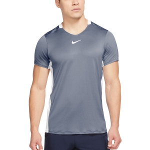 Camisetas de Tenis Hombre Nike DriFIT Advantage Camiseta  Ashen Slate/White DD8317493