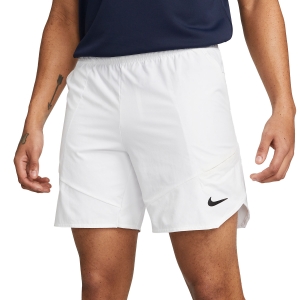 Pantaloncini Tennis Uomo Nike DriFIT Advantage 7in Pantaloncini  White/Black DD8329100