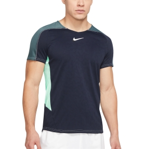 Camisetas de Tenis Hombre Nike DriFIT Slam Camiseta  Obsidian/Mineral Slate/Mint Foam/White DD8431451
