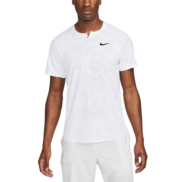 Men's Tennis Shirts Nike DriFIT Slam TShirt  White/Black DA4362100