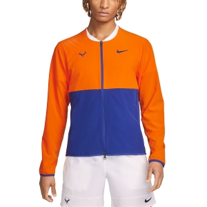 Giacche da Tennis Uomo Nike Rafa Logo Giacca  Magma Orange/Deep Royal Blue CV2713834