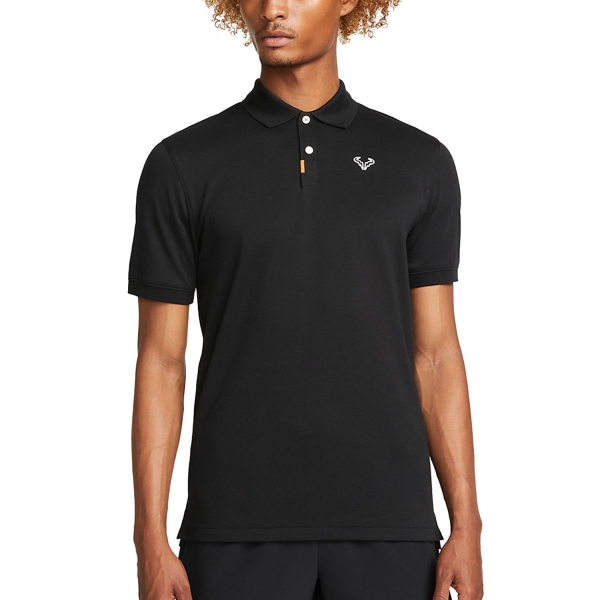 Polo Tennis Uomo Nike Rafa Logo Polo  Black/White DD8532010