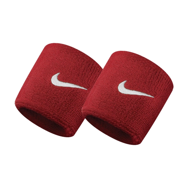 Tennis Wristbands Nike Swoosh Small Wristbands  Red/White N.NN.04.601.OS
